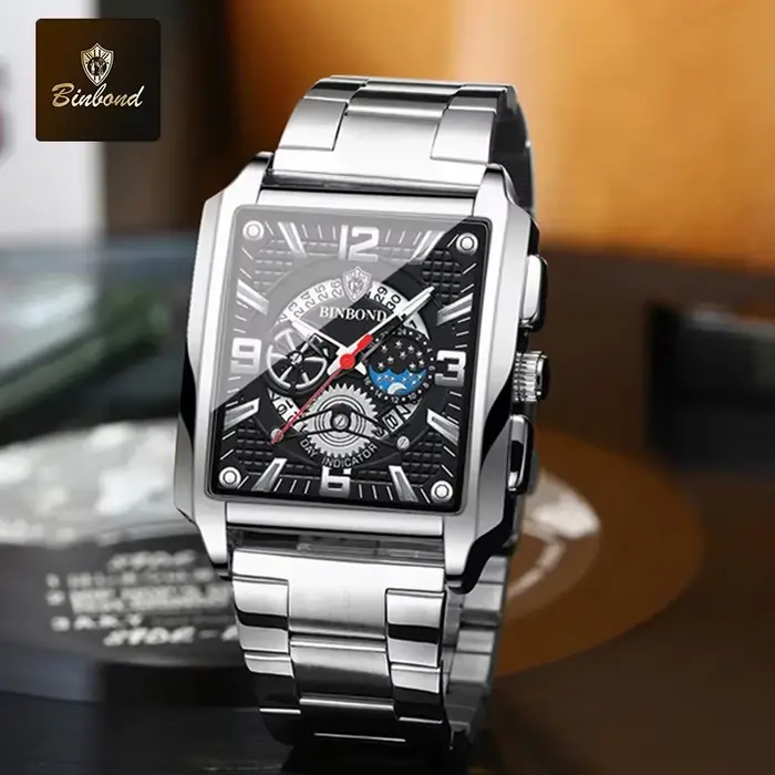 BINBOND montre pour hommes classique