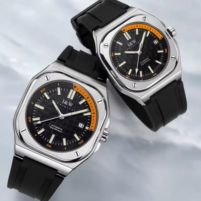 Montre CARNIVAL I & W montres mécaniques pour Homme femme marque de luxe Montre-bracelet automatique hommes femmes 50 M étanche Reloj Hombre