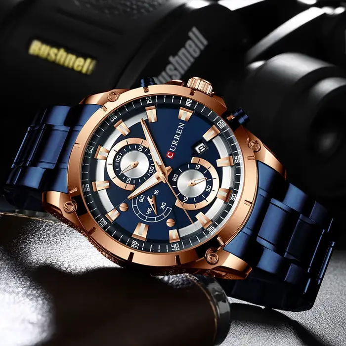Montres pour hommes, marque de luxe haut de gamme CURREN