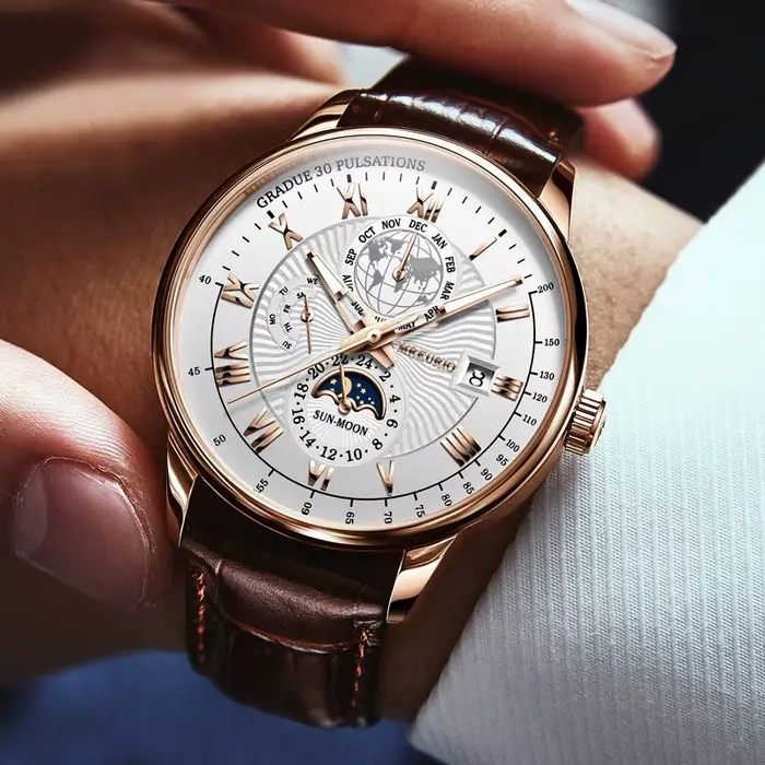Montre à quartz pour homme de style coréen