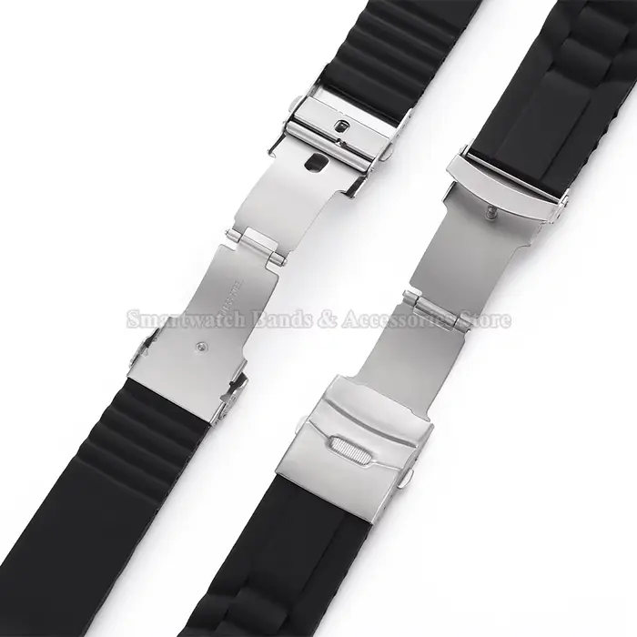 Bracelet de montre en silicone pour Seiko et Omega