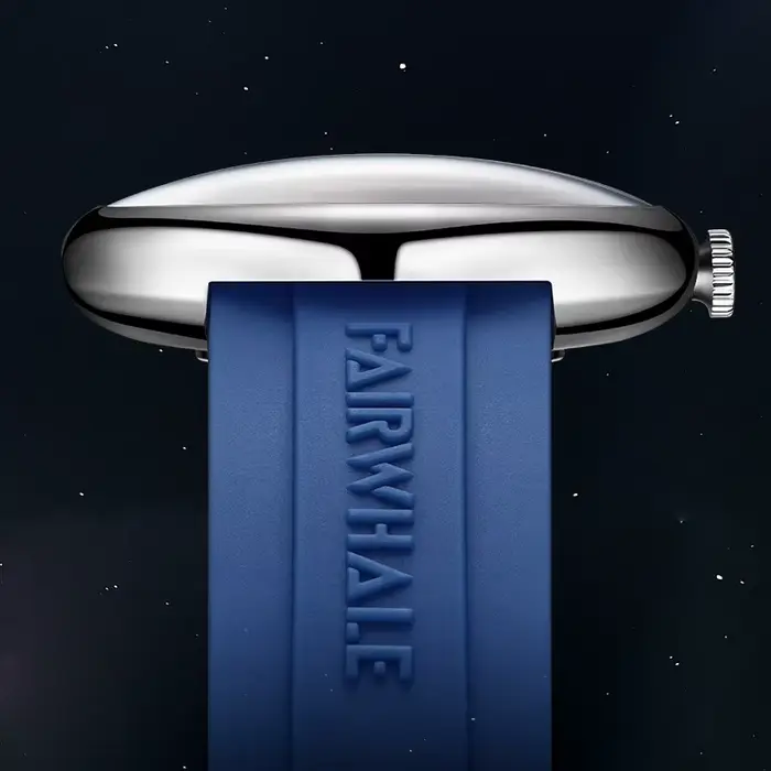 Mark Fairwhale Montre à quartz pour homme avec cadran sur le thème de la Terre unique, bracelet en silicone durable et design étanche, styles sportifs décontractés
