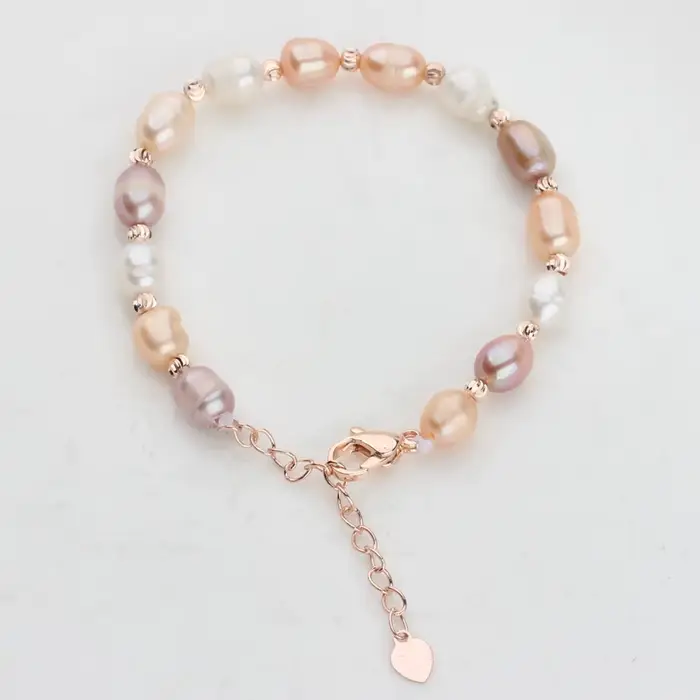 Bracelet de perles d'eau douce naturelles