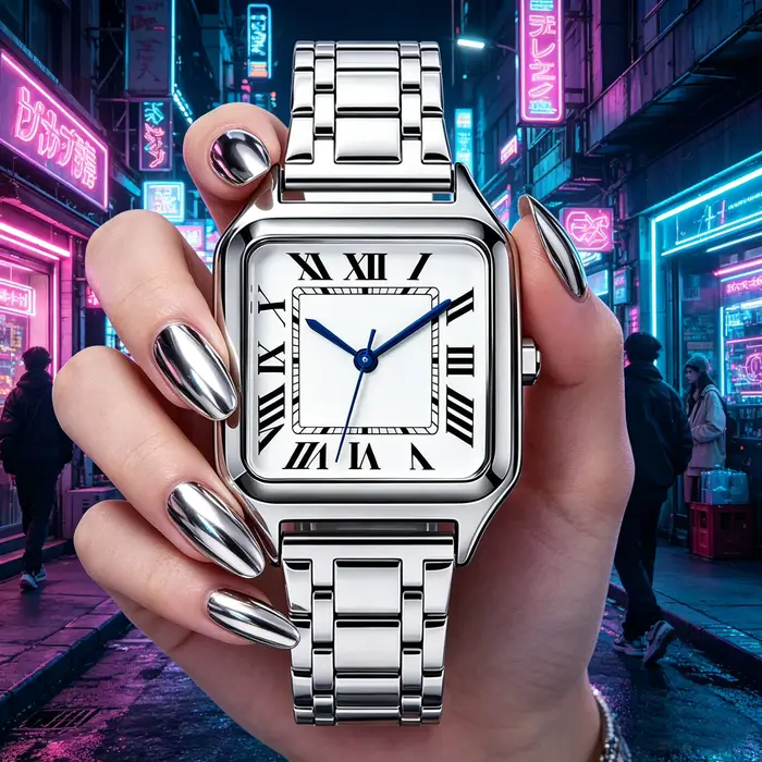 Montre de luxe carrée pour femmes avec texte arabe et résistance à l'eau pour occasions spéciales et cadeaux élégants