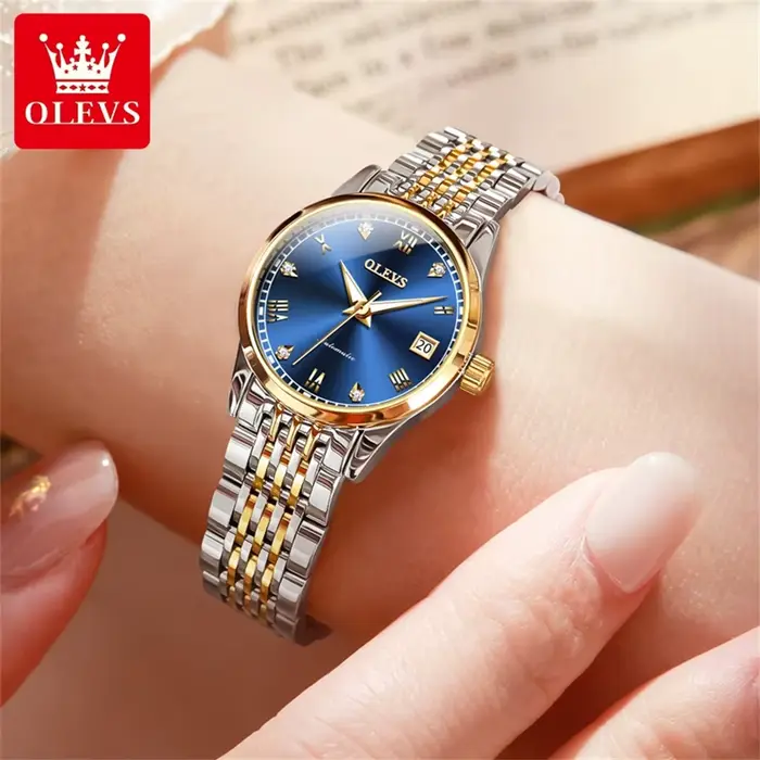 OLEVS 6607 + 6602 Original hommes femmes montre de luxe marque Tourbillon
