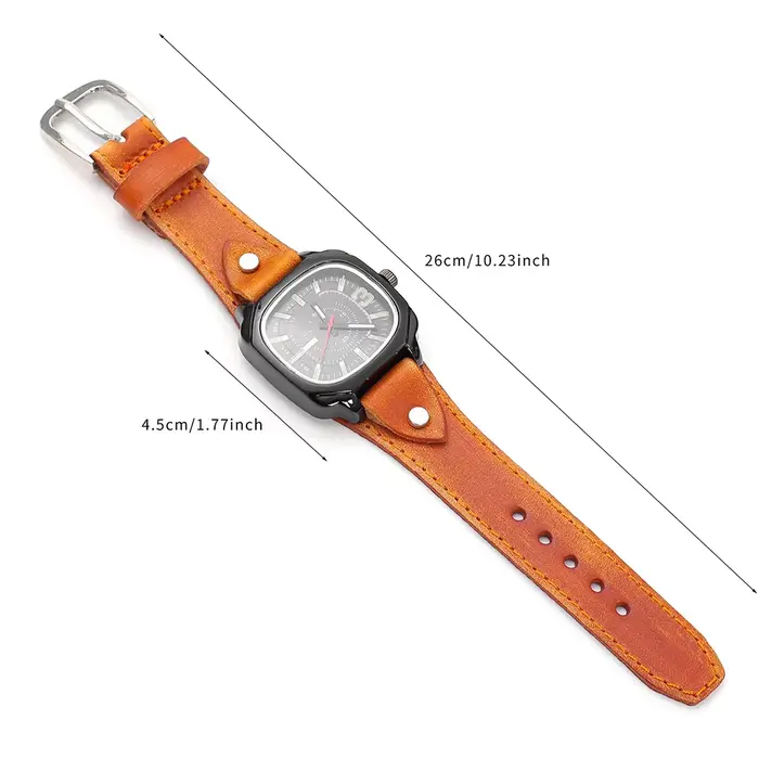 Montre à quartz vintage pour hommes