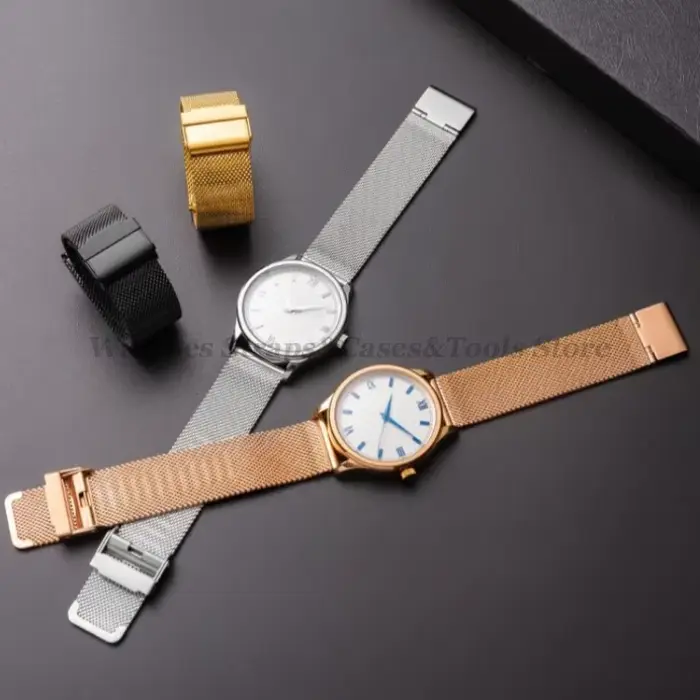 Bracelet milanais ajustable pour Samsung Galaxy Watch et autres modèles compatibles élégant et confortable pour homme et femme différentes occasions