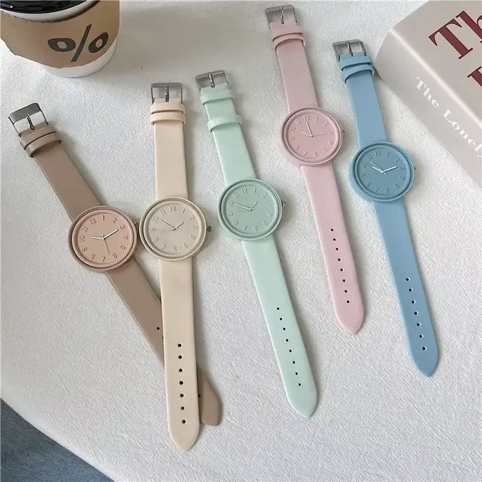 Makaron-Montre à Quartz pour Femme