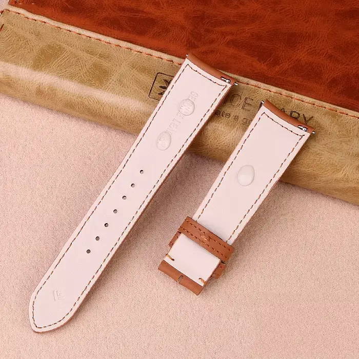 Real Cow cowhide Watchband For Jaeger-LeCoultre Master Series Curved