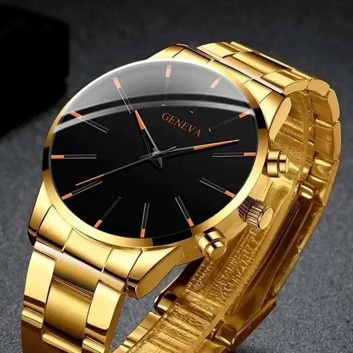 Montre à quartz élégante pour hommes