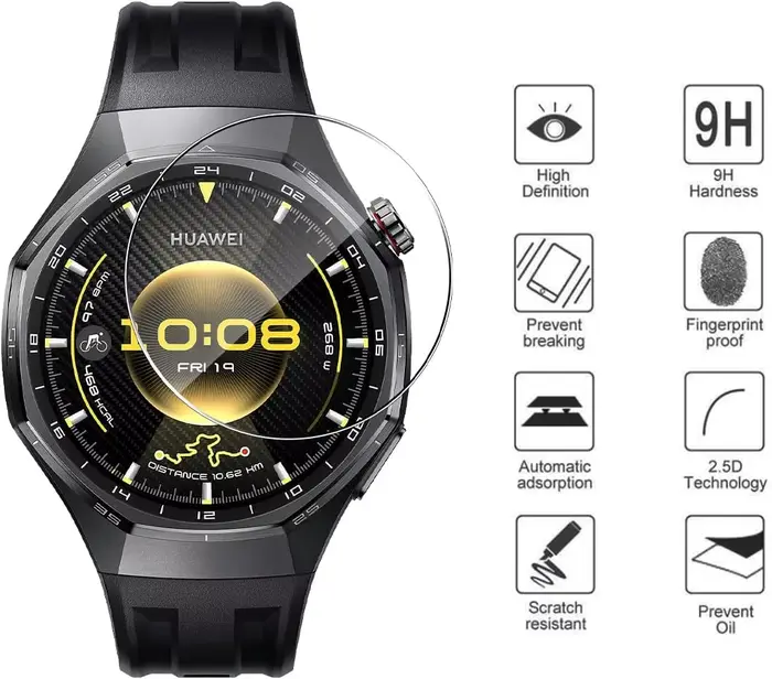 Film de protection en hydrogel souple pour Huawei Watch GT 6 pro 46mm protection intégrale écran sans rayures pour une utilisation quotidienne et activités aquatiques