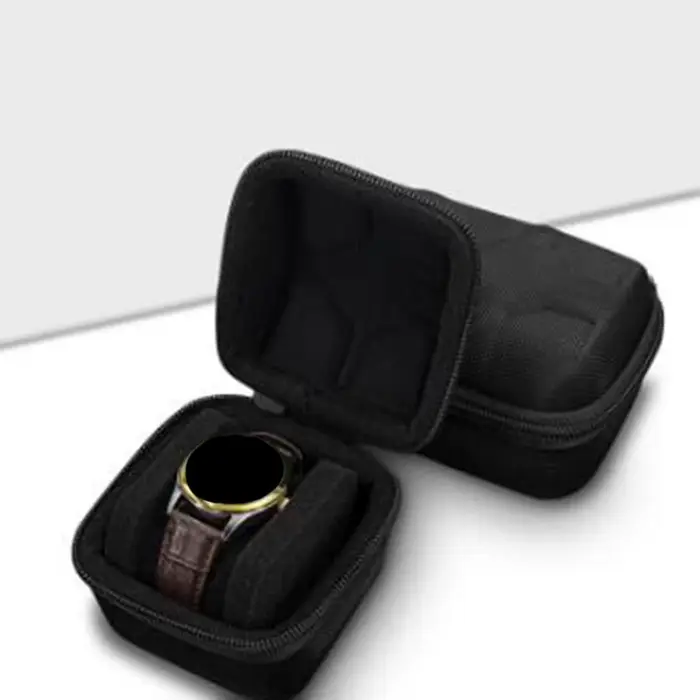 Boîte à montres élégante en matériaux mixtes pour homme et femme rangement de montres-bracelets et montres intelligentes occasions spéciales