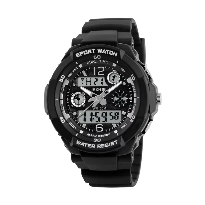 Skmei montres de Sport numériques pour enfants garçon fille mode double temps enfants Led montre-bra