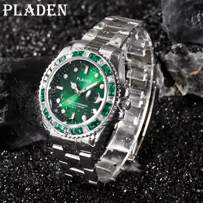 Montre de Luxe Verte sur Mesure pour Homme