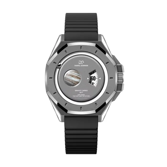 Montre magnétique pour homme, montre analogique unique avec design de station spatiale de science-fi