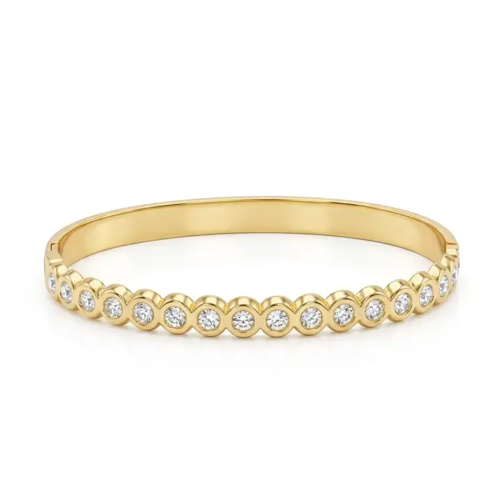 Bracelet Original Zircon en Acier Inoxydable Or Argent Y2K Pour Femmes Occasions Spéciales