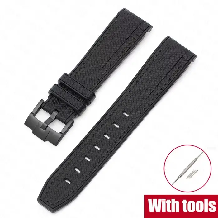 Bracelet de montre pour Omega X Swatch Joint MoonSwatch Constellation 20mm extrémité incurvée étanch