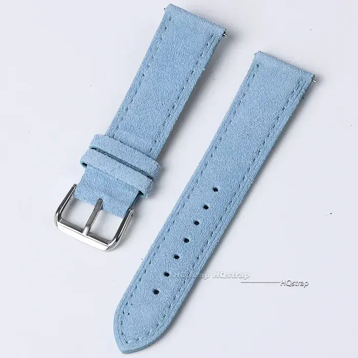 Bracelet de montre en cuir véritable suédé pour Seiko