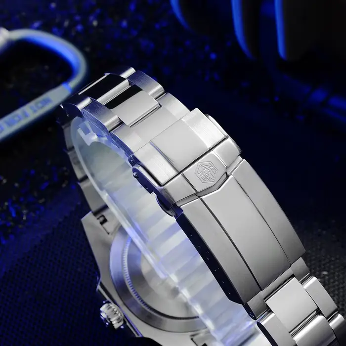 Montre mécanique San Martin luxe GMT Hangzhou 6460 automatique pour hommes résistante à l'eau 200m occassions sport plongée quartz acier inoxydable 316L saphir lumineuse