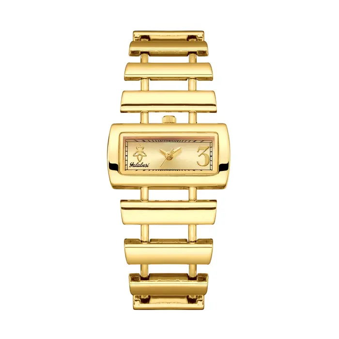 Montre pour femme de la marque YaLaLuSi : Cadran carré tendance, quartz, résistante à l'eau, style b