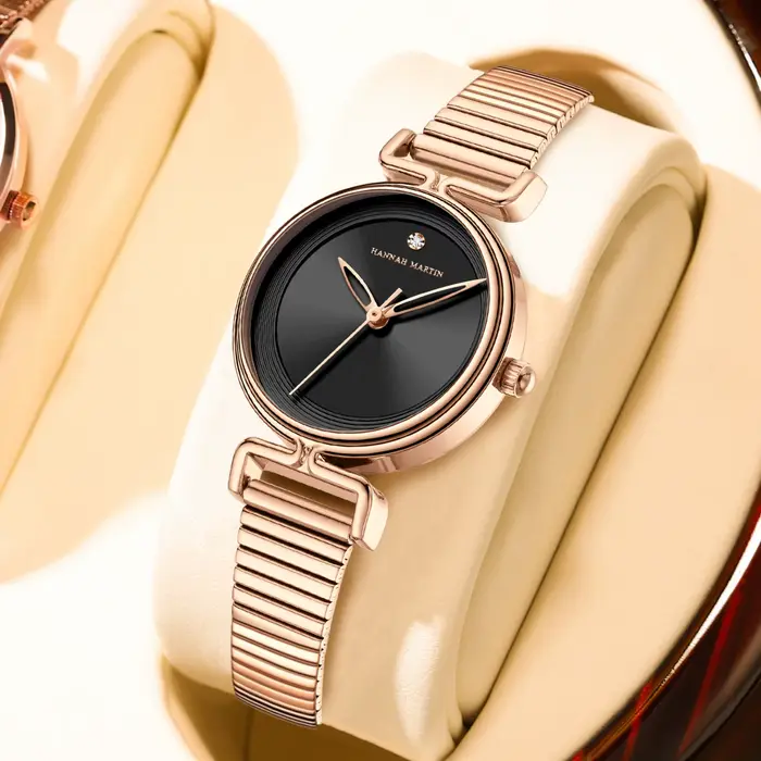 Hannah Martin Top marque originale montre pour femme 29mm Mini cadran or Rose luxe mode japonais mouvement à Quartz