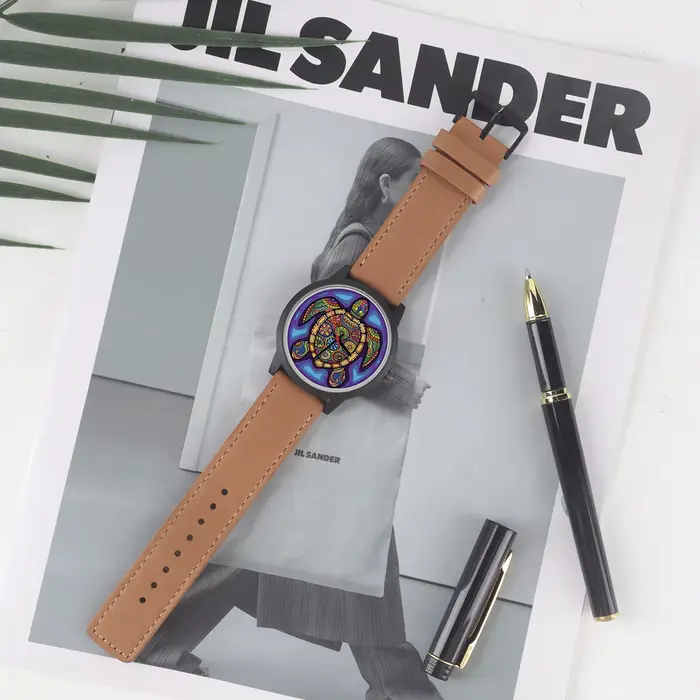 Montre-bracelet à Quartz pour hommes, magasin d'usine, batterie, tortue de mer, Design Punk Street Style, cadran Cool, cadeaux Souvenir pour garçon, 2025