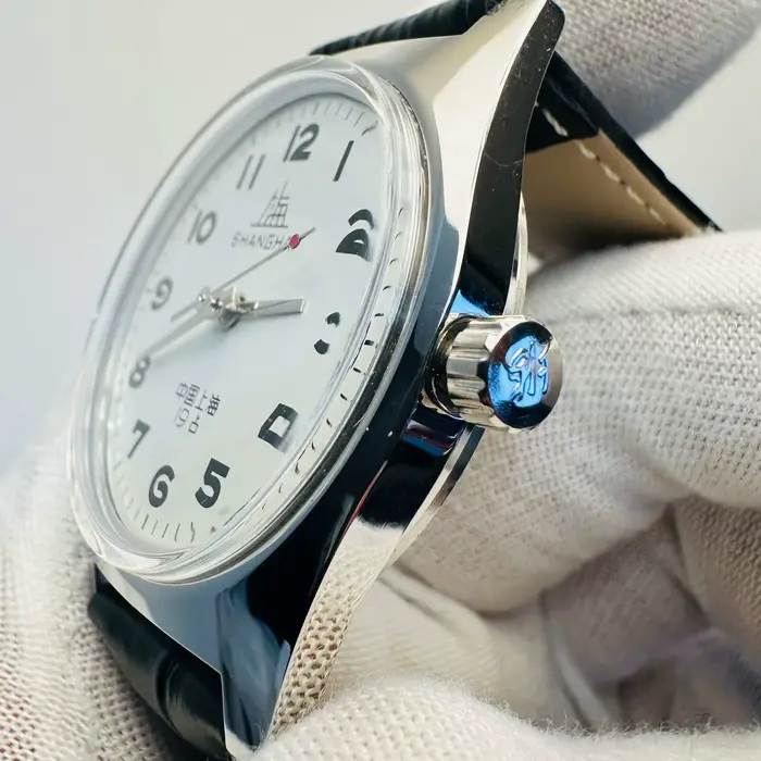 Montre-bracelet mécanique HEIMDALLR vintage pour homme avec mouvement manuel et bracelet en cuir pour occasions spéciales