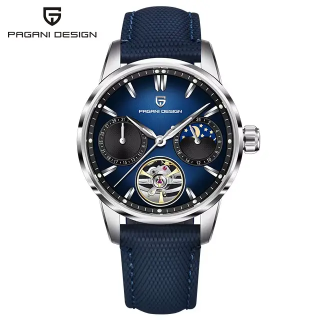 PAGANI DESIGN Tourbillon hommes montre-bracelet haut de gamme 41mm montres mécaniques saphir 100M ét