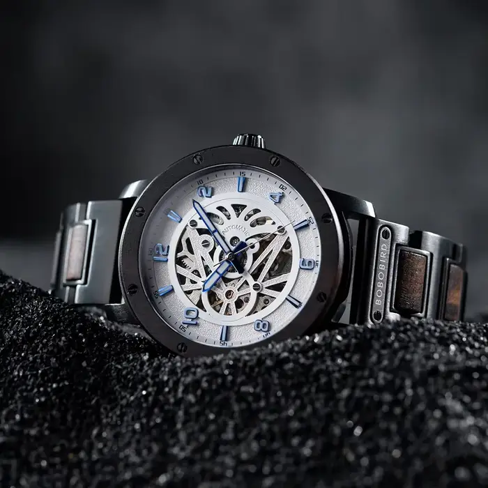 Montre BOBO BIRD en bois personnalisée pour homme, cadeau d'anniversaire, soirée et cérémonie de remise de diplôme