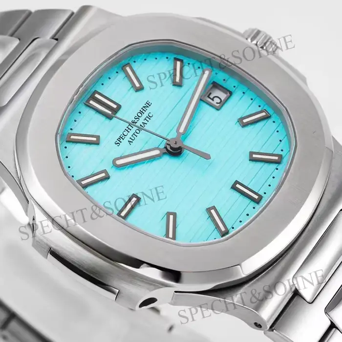 Montre automatique Specht & Sohne en acier inoxydable avec mouvement japonais pour hommes, bracelet confortable, chronographe et calendrier complet pour occasions spéciales