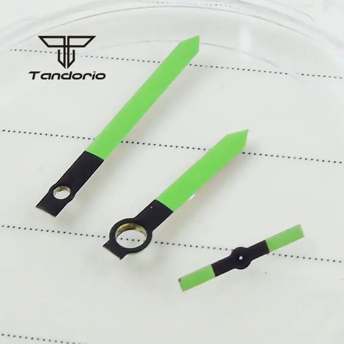 Aiguilles de montre Orange/vert adaptées à UNITAS ETA 6497 6498 ST36