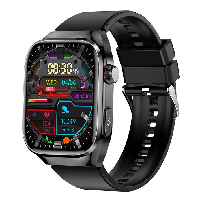 Montre connectée ESTG TK16 Pro pour homme avec suivi de la fréquence cardiaque et moniteur de sommeil occasions sportives et quotidiennes