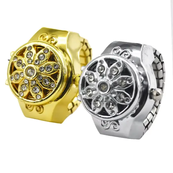 Montre Quartz Alliage Rond Cadran Circulaire Chiffres Arabes Pour Hommes Femmes Occasions Spéciales