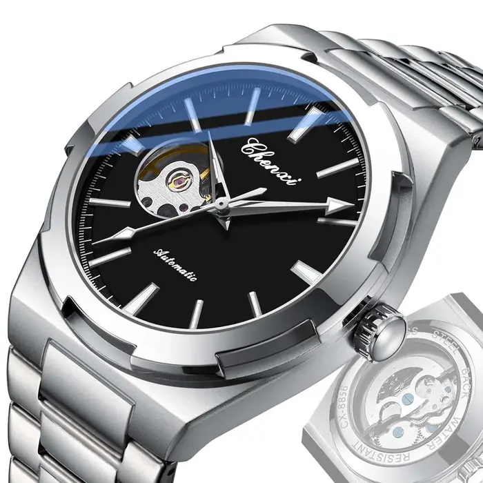 CHENXI marque originale montres mécaniques pour homme mode classique bracelet en acier inoxydable étanche lumineux automatique montre pour hommes