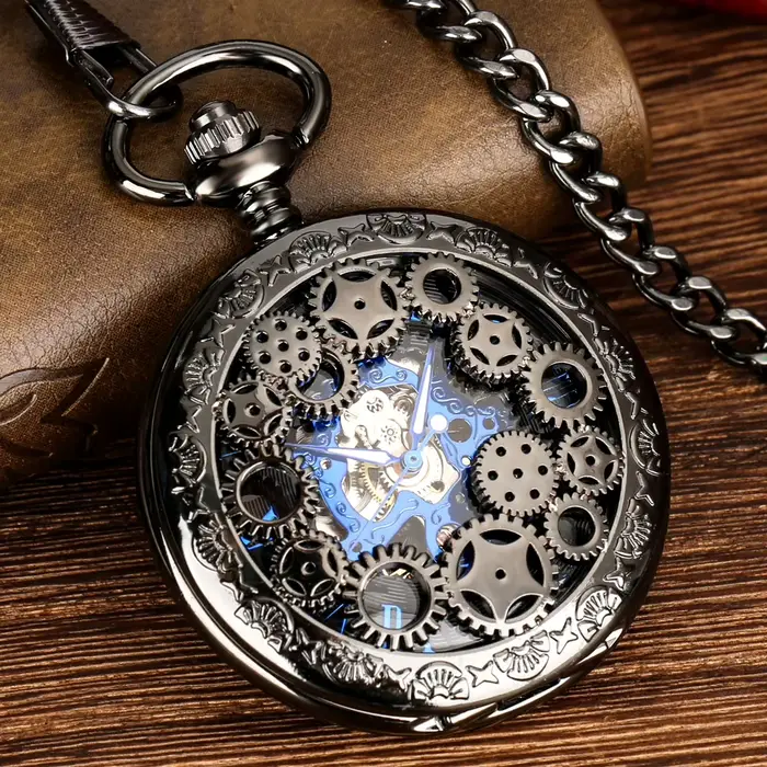 Montre de Poche Mécanique à Numérisation Romaine pour Homme