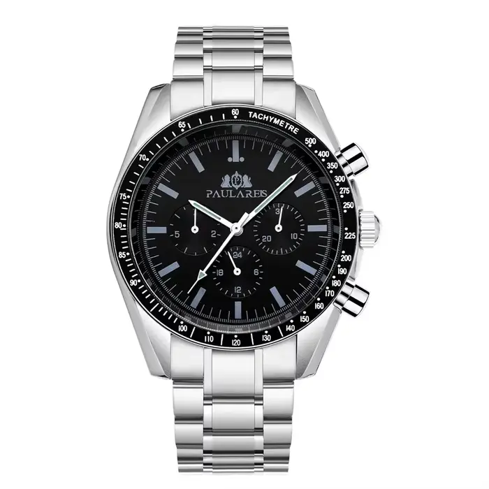Montre automatique à remontage automatique pour homme, mouvement mécanique, acier inoxydable Shoous,