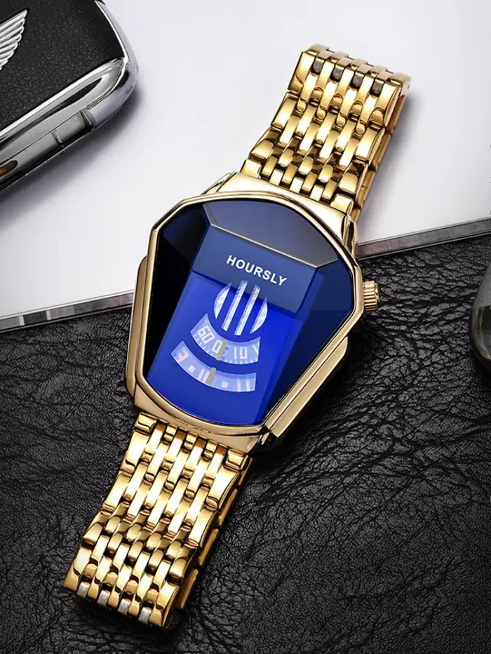 Montre-bracelet en or pour hommes