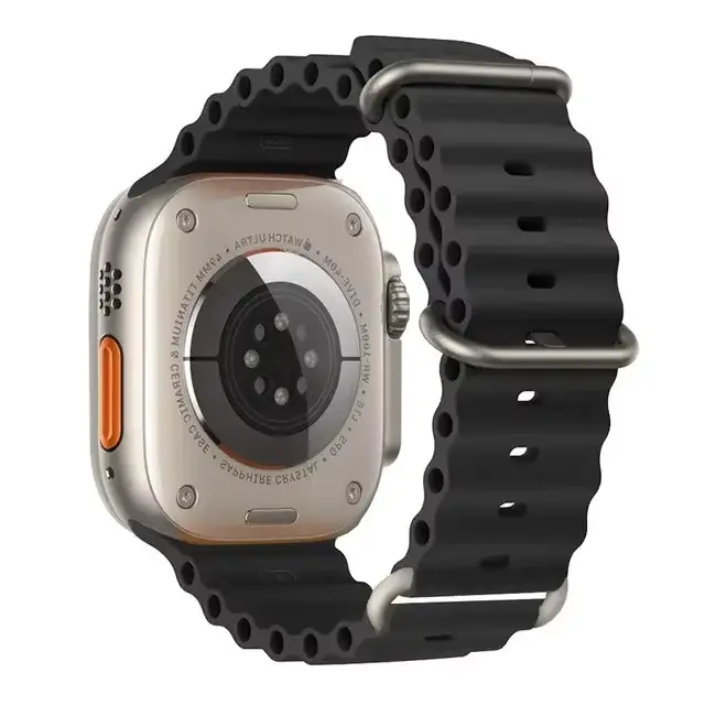 Bracelet océan pour Apple Watch Ultra 2 bandes 49mm 10 9 8 7 45mm 41mm Bracelet en Silicone iWatch 6