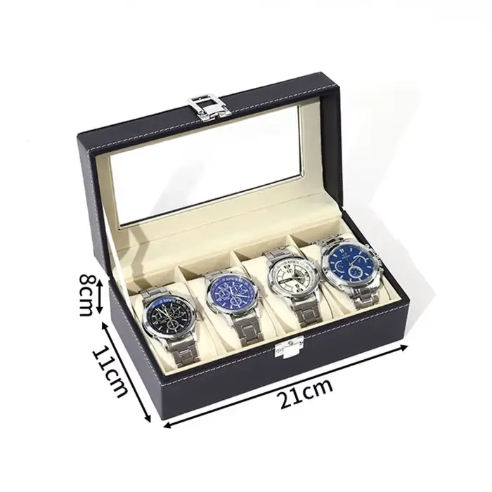 Boîte à montres en cuir pour la maison