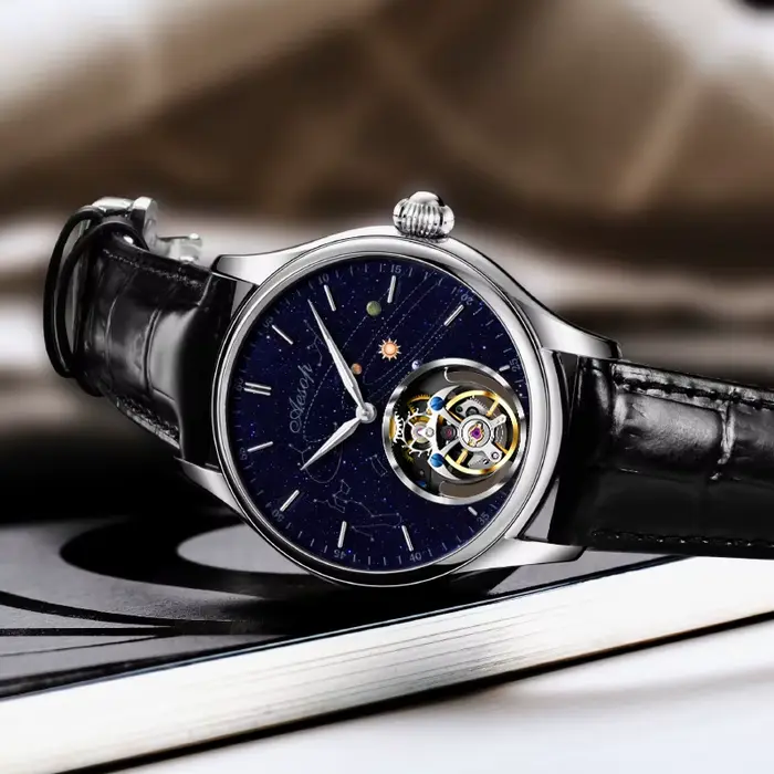 Montre tourbillon volant squelette édition limitée AESOP résistante à l'eau pour homme occasions spéciales