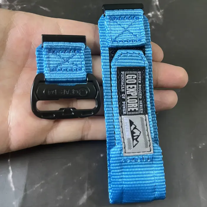 Bracelet en nylon Suunto 24mm avec boucle en métal pour Suunto7 9baro Spartan Sport confortable et élégant pour homme et femme occasions diverses