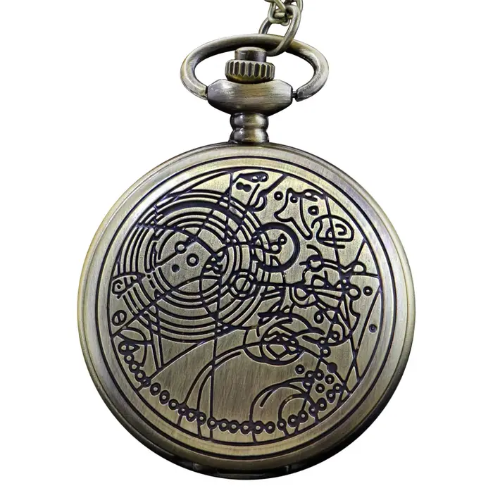 Montre de poche à Quartz en Bronze avec pierres précieuses mystéruses Doctor Strange, collier nostal
