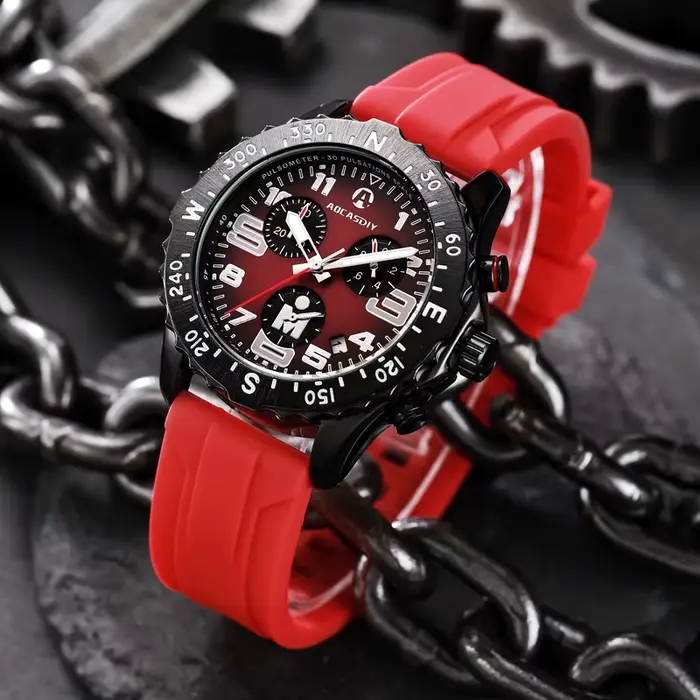 Montre à quartz sportive multifonctionnelle pour homme occasions extérieures et étudiantes