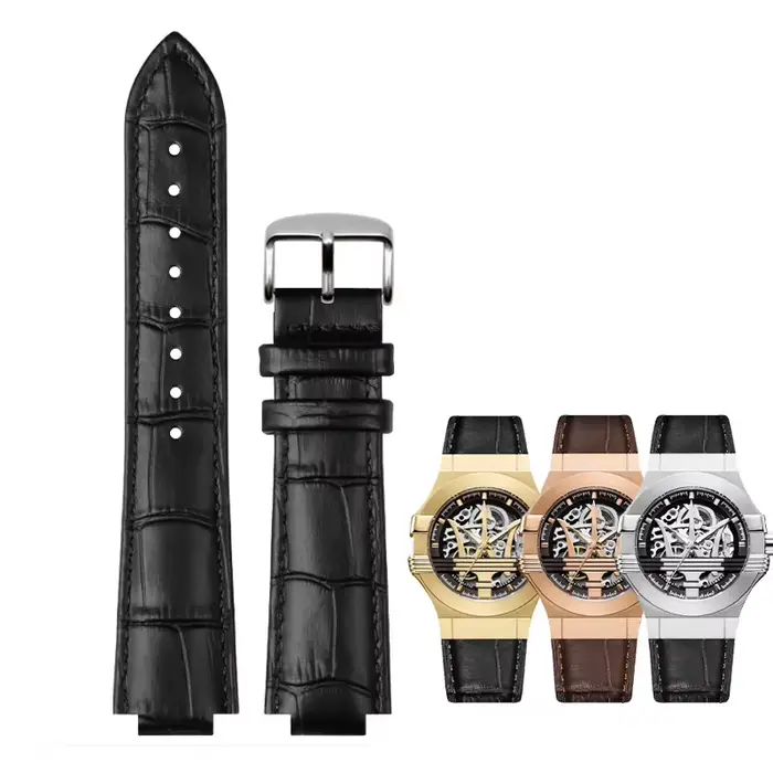 Pour bracelet de montre en cuir véritable Maserati R 8821108025   R R 8821108039 /8038/8035/8025 Bra
