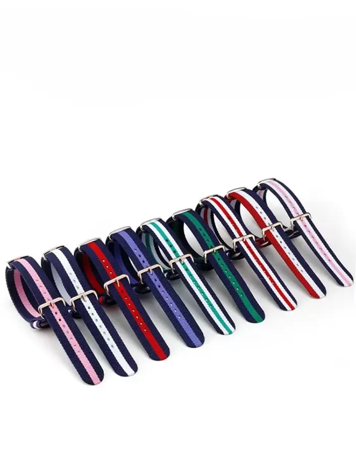 Pour DW Nylon Daniel Wellington Montage couleur toile montre Bracelet hommes femmes pur noir bleu blanc rouge avec outil poignet
