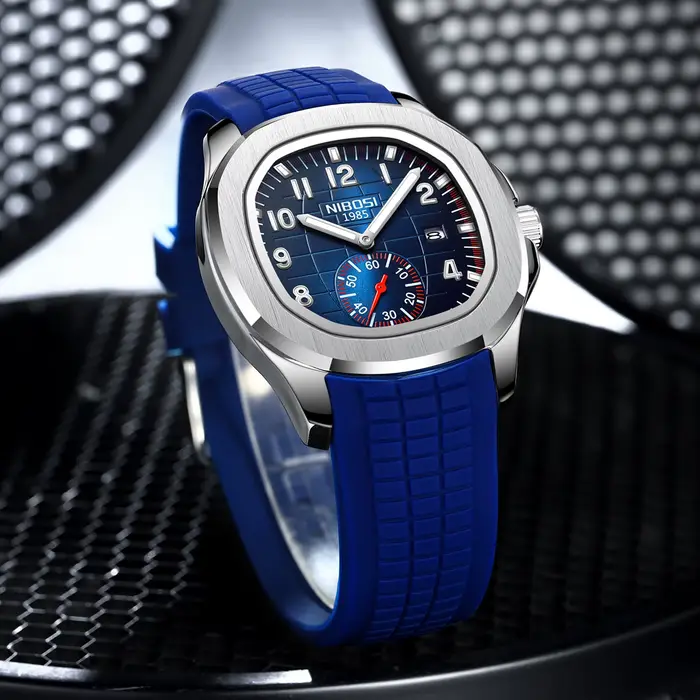 Nouvelle montre NIBOSI 2025 en acier inoxydable pour homme avec design simple et résistance à l'eau, idéale pour les occasions quotidiennes et les activités sportives
