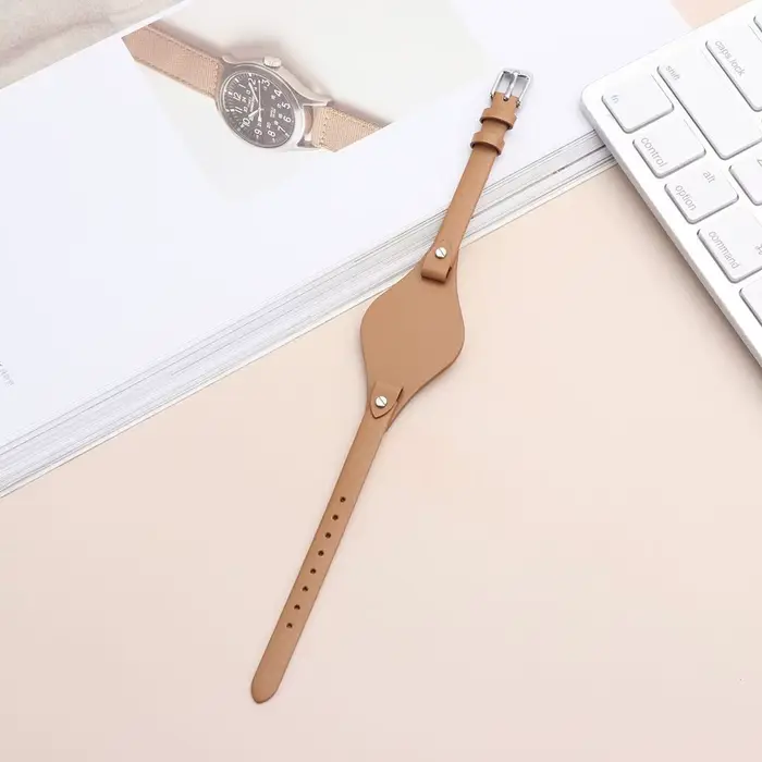 Bracelet de montre en cuir véritable pour femmes