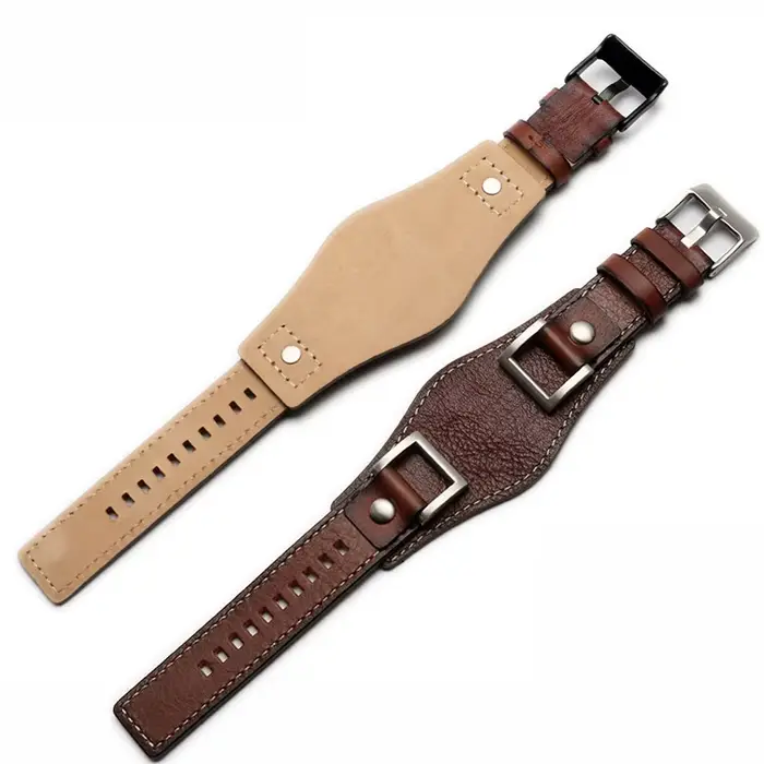Fossil JR1157 Bracelet de montre en cuir véritable 24mm hommes