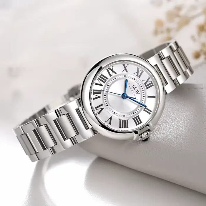 Montre Femme I&W 2026 Quartz Saphir Acier Inoxydable 316L Élégante Pour Toutes Occasions