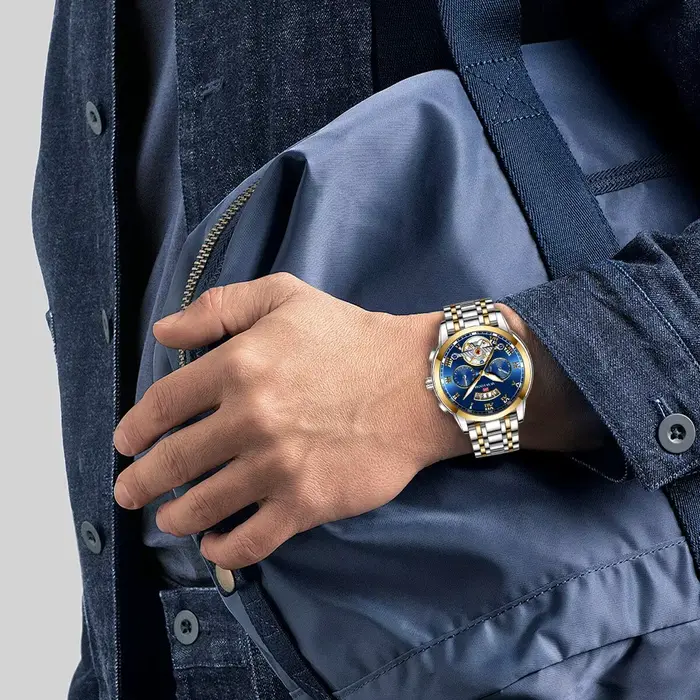 Relogio Masculino Top marque hommes montre de luxe en acier inoxydable Luminescence horloge décontracté Chic 3Bar
